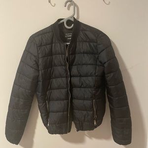 Black Bomber Jacket from Jennyfer